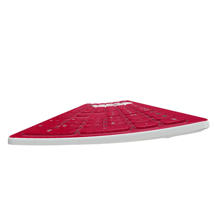 University of Wisconsin Badgers Solid Curved Wireless Keyboard