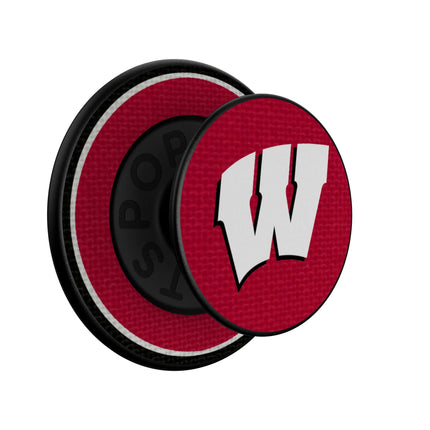 University of Wisconsin Badgers Stripe PopSockets Magnetic Phone Grip and Stand