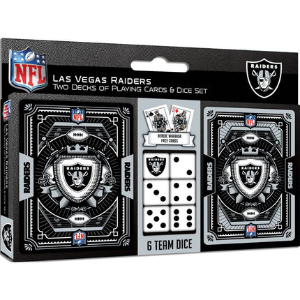 Las Vegas Raiders - 2-Pack Playing Cards & Dice Set