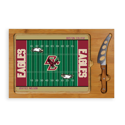 Boston College Eagles Football Field Cutting Board & Knife Set