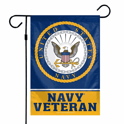 US Navy Flag Garden Flag - 12x18