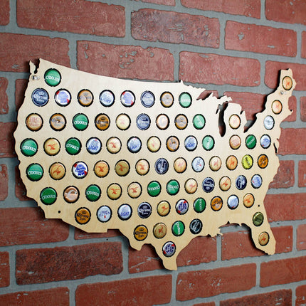 USA Beer Cap Map