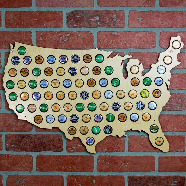 USA Beer Cap Map