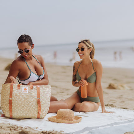 Hermosa Woven Beach Cooler Bag