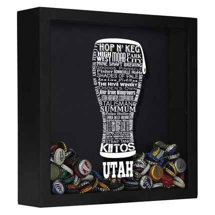 Utah Beer Typography Shadow Box