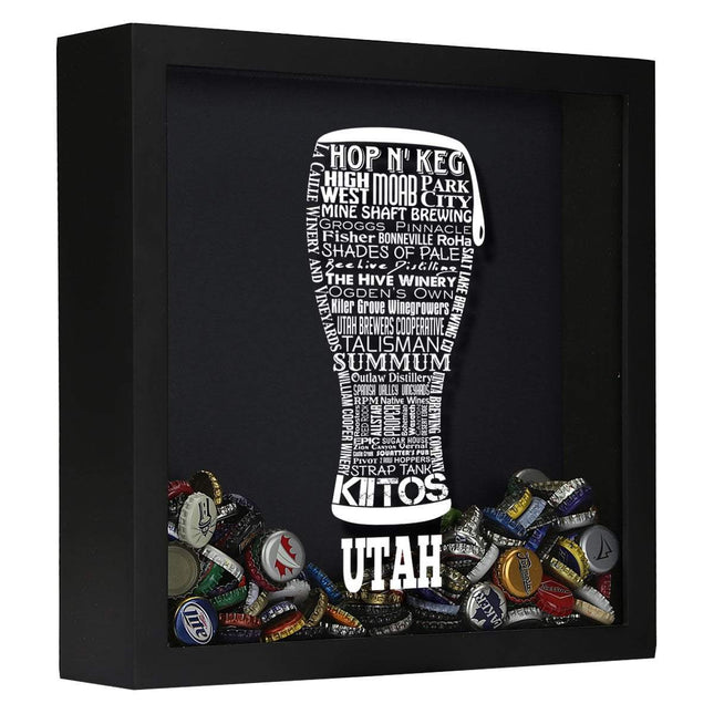 Utah Beer Typography Shadow Box