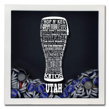 Utah Beer Typography Shadow Box