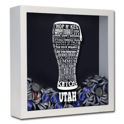 Utah Beer Typography Shadow Box