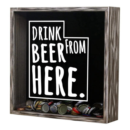 Utah Drink Beer From Here Beer Cap Shadow Box
