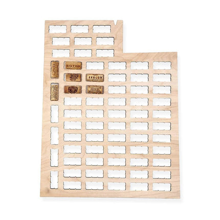 Utah Wine Cork Map