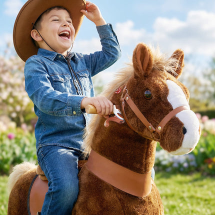 Model U® Horse Ride-On Toy Age 4–7 – Brown