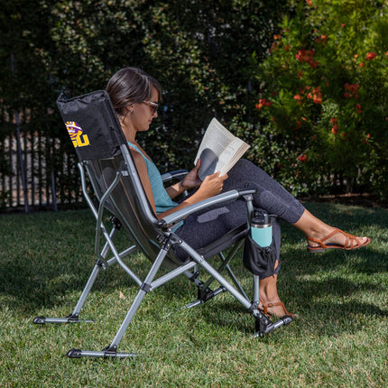 LSU Tigers - Outdoor Rocking Camp Chair