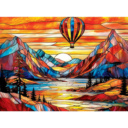 Stained Glass - 500 Piece Jigsaw Puzzles 4 Pack