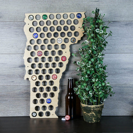 Vermont Beer Cap Map