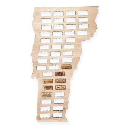 Vermont Wine Cork Map