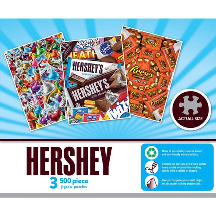 Hershey - 500 Piece Jigsaw Puzzles 3 Pack