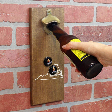 Virginia Drink Beer From Here Cap Catching Magnetic Bottle Opener
