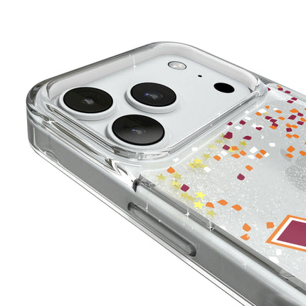 Virginia Tech Hokies Confetti Glitter Phone Case for Apple iPhone