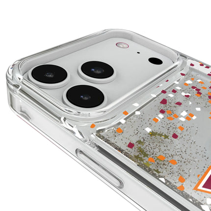 Virginia Tech Hokies Confetti Glitter Phone Case for Apple iPhone