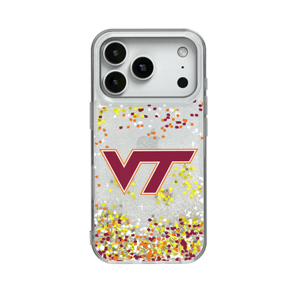 Virginia Tech Hokies Confetti Glitter Phone Case for Apple iPhone