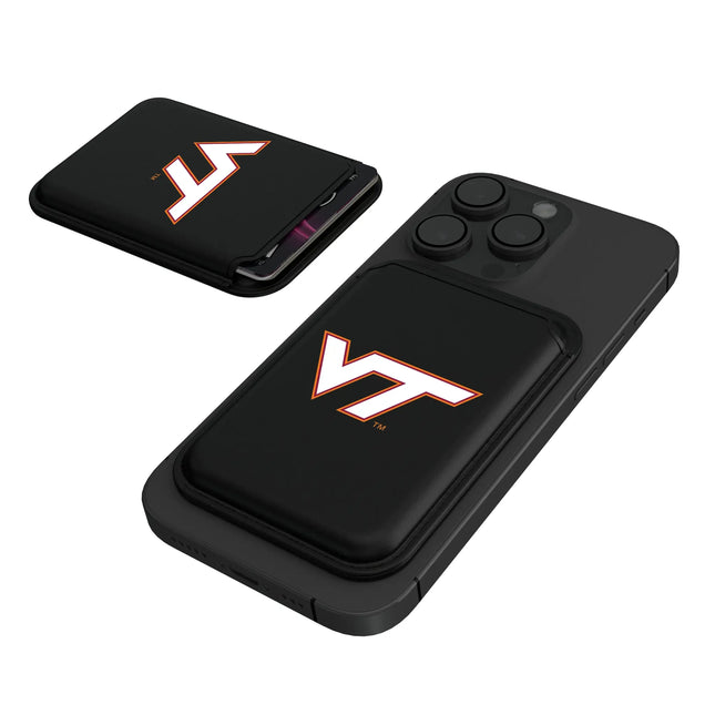 Virginia Tech Hokies Insignia Black Magnetic Credit Card Wallet