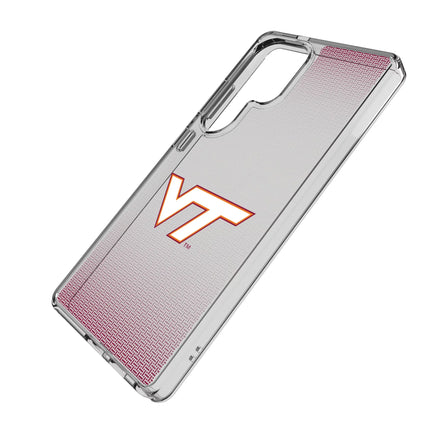 Virginia Tech Hokies Linen Clear Phone Case for Samsung Galaxy