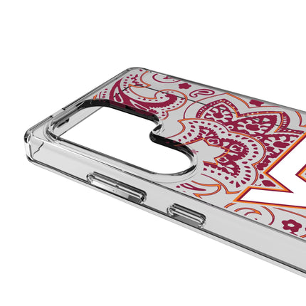 Virginia Tech Hokies Paisley Clear Phone Case for Samsung Galaxy