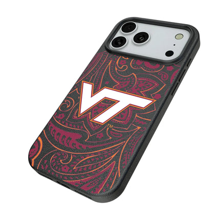 Virginia Tech Hokies Paisley MagSafe Compatible Phone Case for Apple iPhone