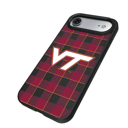 Virginia Tech Hokies Plaid MagSafe Compatible Phone Case for Apple iPhone