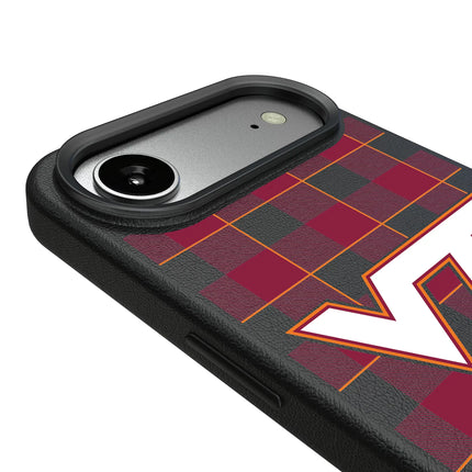 Virginia Tech Hokies Plaid MagSafe Compatible Phone Case for Apple iPhone