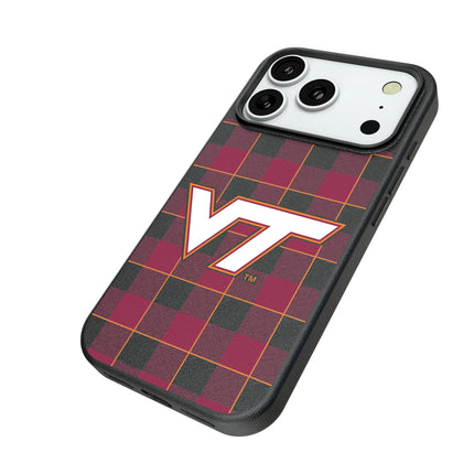 Virginia Tech Hokies Plaid MagSafe Compatible Phone Case for Apple iPhone