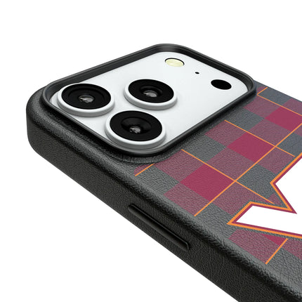Virginia Tech Hokies Plaid MagSafe Compatible Phone Case for Apple iPhone