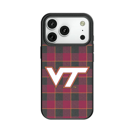 Virginia Tech Hokies Plaid MagSafe Compatible Phone Case for Apple iPhone