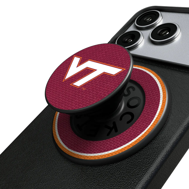Virginia Tech Hokies Stripe PopSockets Magnetic Phone Grip and Stand
