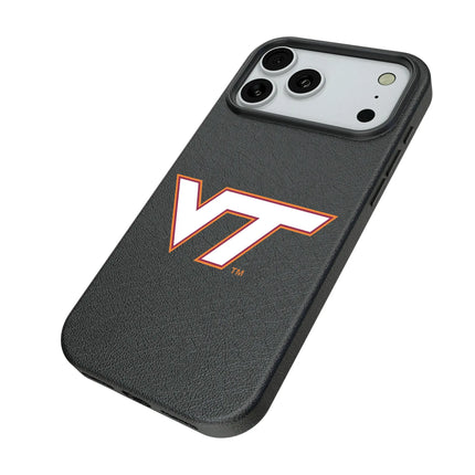 Virginia Tech Hokies Text Backdrop MagSafe Compatible Phone Case for Apple iPhone