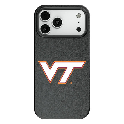 Virginia Tech Hokies Text Backdrop MagSafe Compatible Phone Case for Apple iPhone