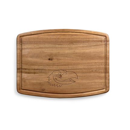 Kansas Jayhawks - Ovale Acacia Cutting Board