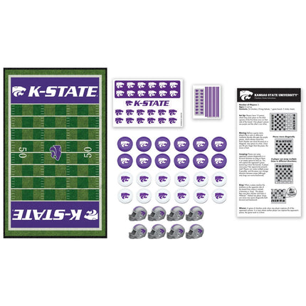 Kansas State Wildcats Checkers Board Game