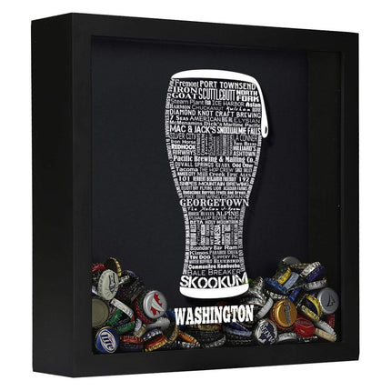 Washington Beer Typography Shadow Box