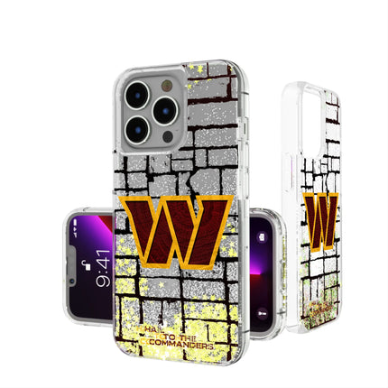 Washington Commanders Brick Glitter Phone Case for Apple iPhone
