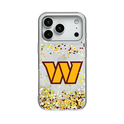 Washington Commanders Confetti Glitter Phone Case for Apple iPhone