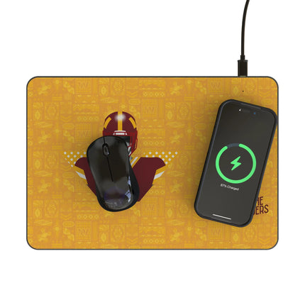 Washington Commanders Deco 15-Watt Wireless Charger and Mouse Pad