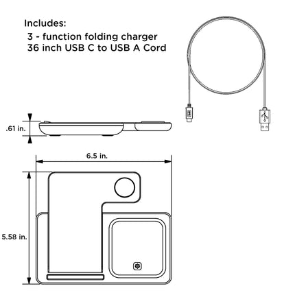 Washington Commanders Deco 3 in 1 Charging Station