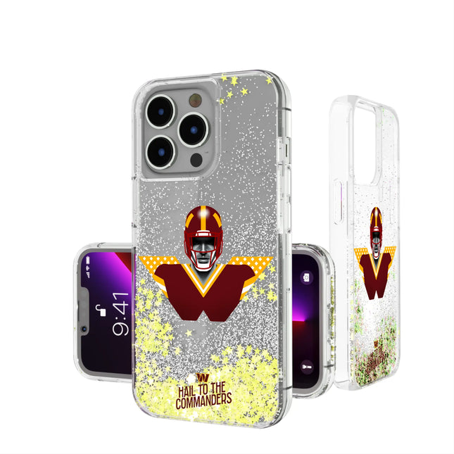 Washington Commanders Deco Glitter Phone Case for Apple iPhone