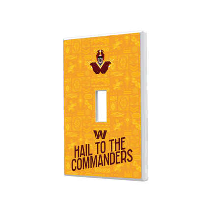 Washington Commanders Deco Hidden-Screw Light Switch Plate
