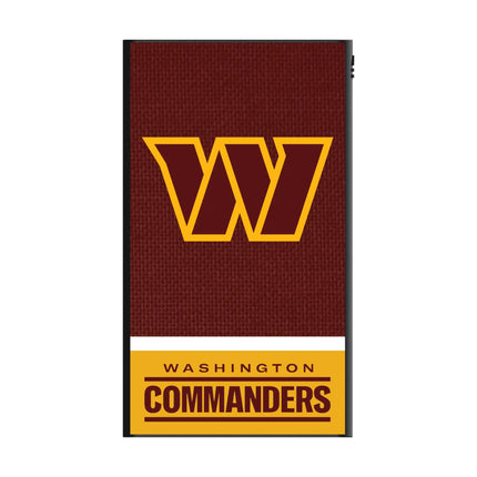 Washington Commanders Endzone Solid 5000mAh Flat Powerbank