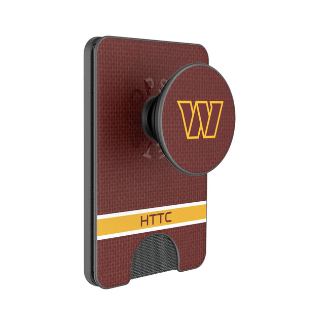 Washington Commanders Endzone Solid PopSockets MagSafe-Compatible PopWallet+