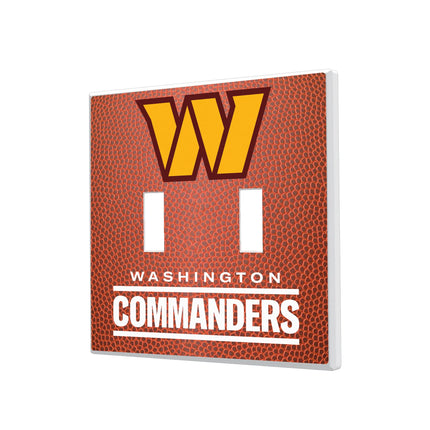 Washington Commanders Football Hidden-Screw Light Switch Plate