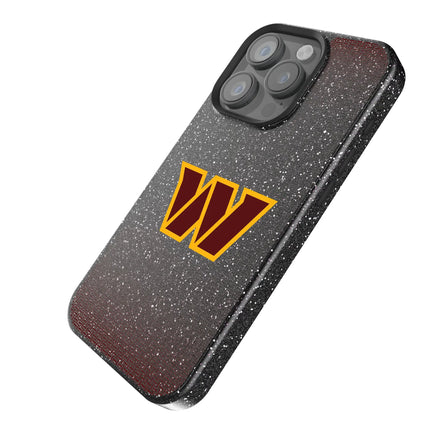 Washington Commanders Linen Black Bling Phone Case for Apple iPhone