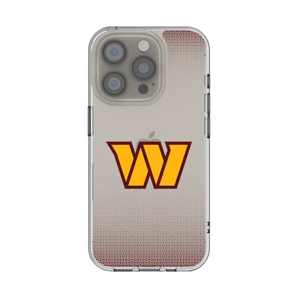 Washington Commanders Linen Clear Phone Case for Apple iPhone